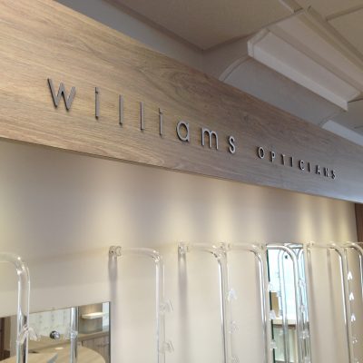 Williams Opticians Opticians shop fitters
